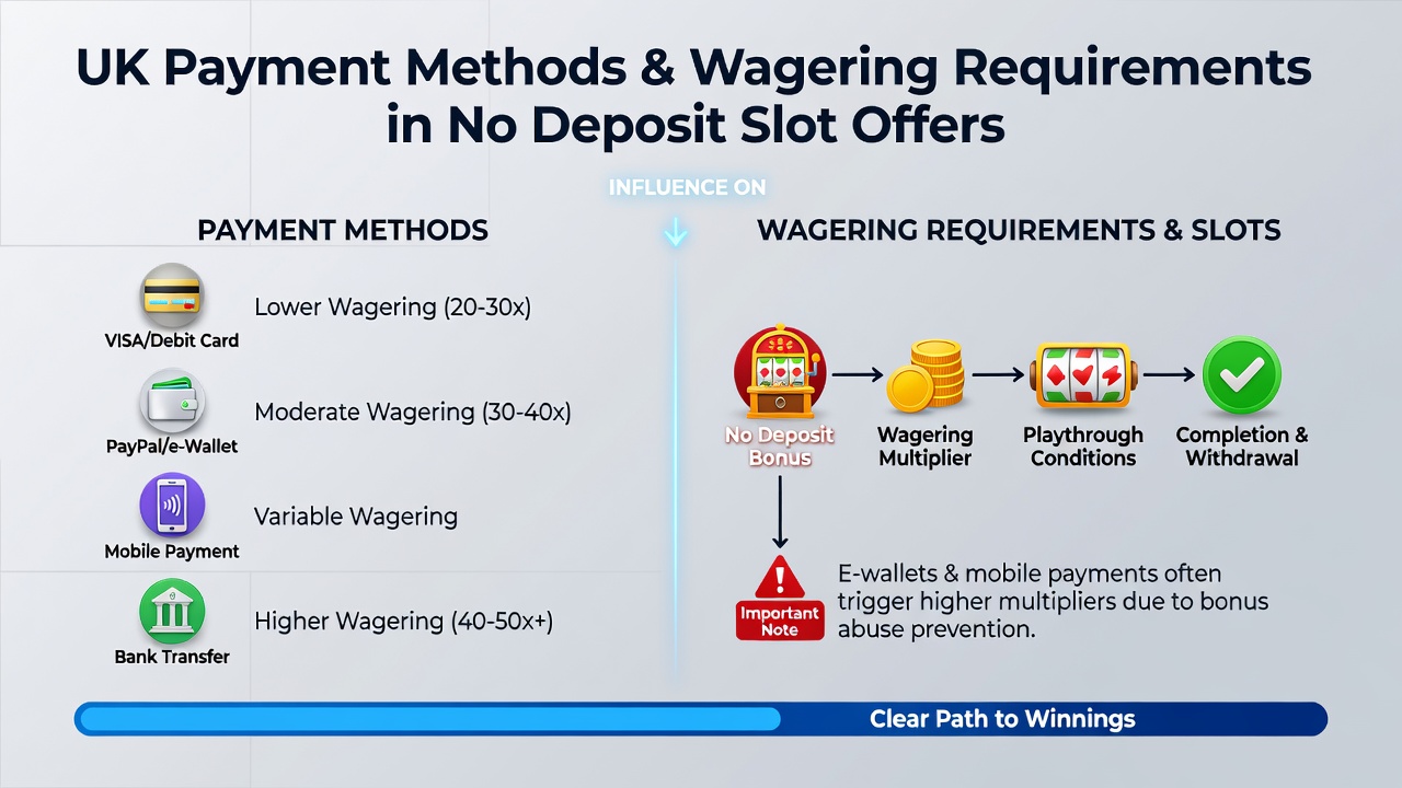 Chart illustrating wagering completion rates by payment method in UK slot offers